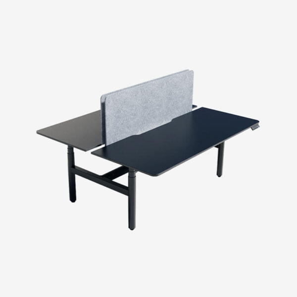 Ascend Round Leg Workstation Back To Back