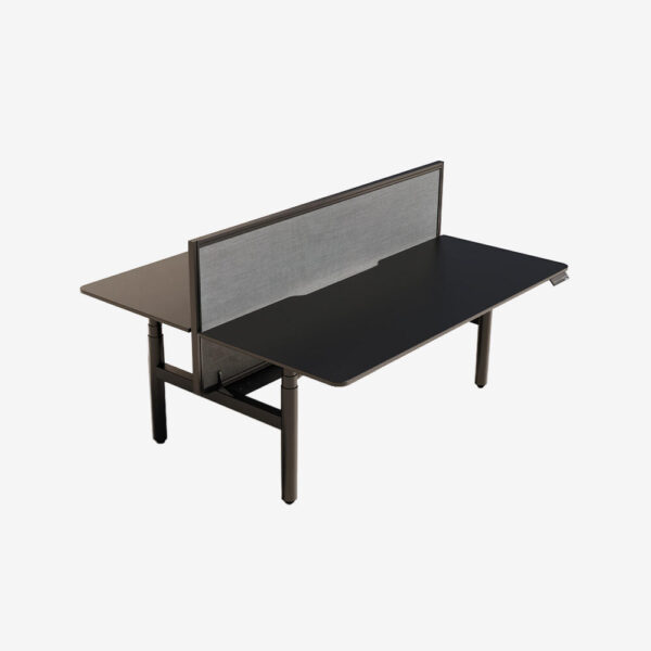 Ascend Round Leg Workstation Back To Back