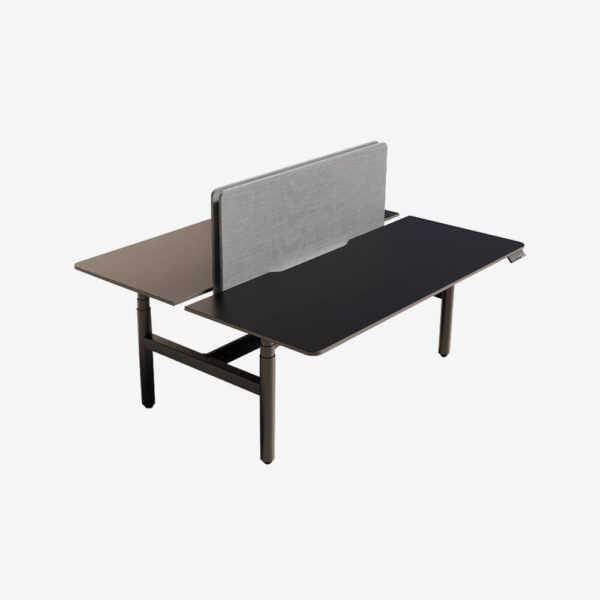 Ascend Round Leg Workstation Back To Back